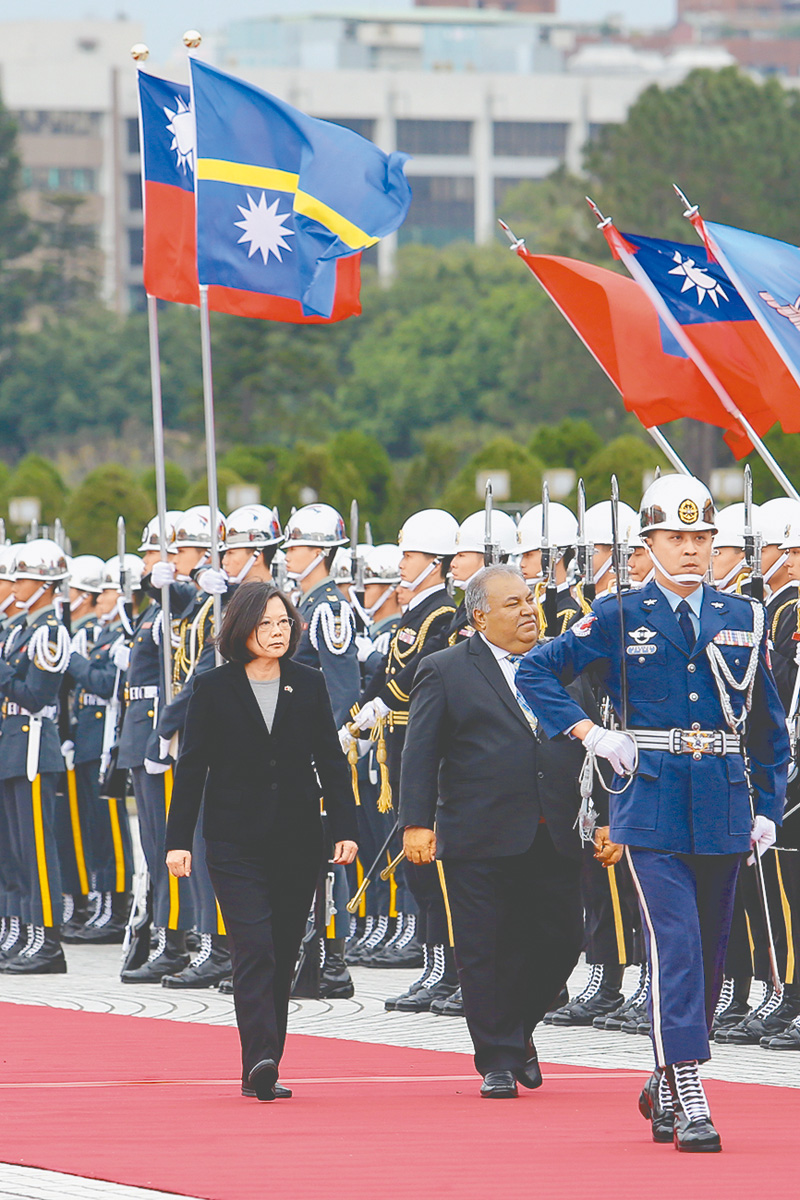 美国正在密切注意几个南太平洋台湾邦交国的动态,包括吐瓦鲁,诺鲁