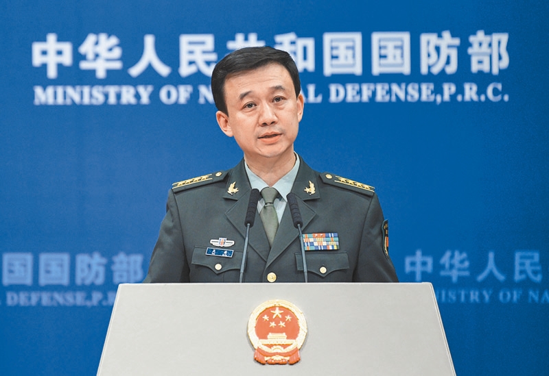 大陆国防部新闻发言人吴谦.(中新社资料照片)