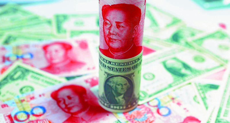 中美貿易戰升溫,人民幣貶值的傳聞不斷。(中新社資料照片)