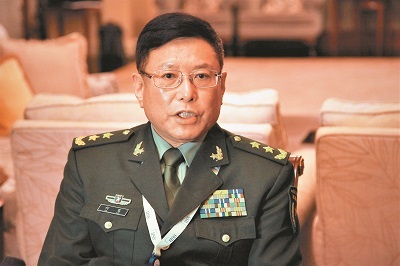 前解放軍軍事科學院副院長何雷中將。(中新社資料照片)