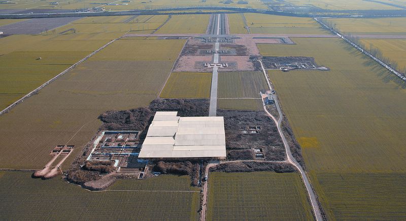 北魏洛陽宮城中樞區遺址。 (新華社資料照片)