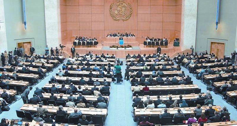 2018年5月21日,世界衛生大會(WHA)登場。(取自推特)
