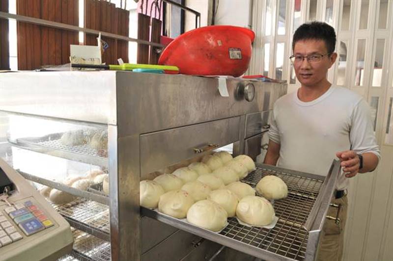 埔里鎮素得福包子不添加防腐劑,所有內餡都是自炒自做。(廖肇祥攝)