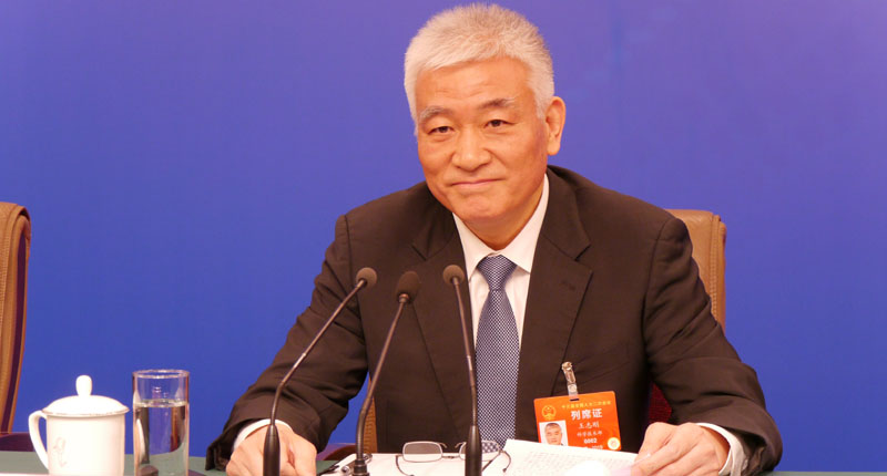 大陸科技部長王志剛表示,大陸2050年的目標,是成為世界科技強國。(記者張國威攝)