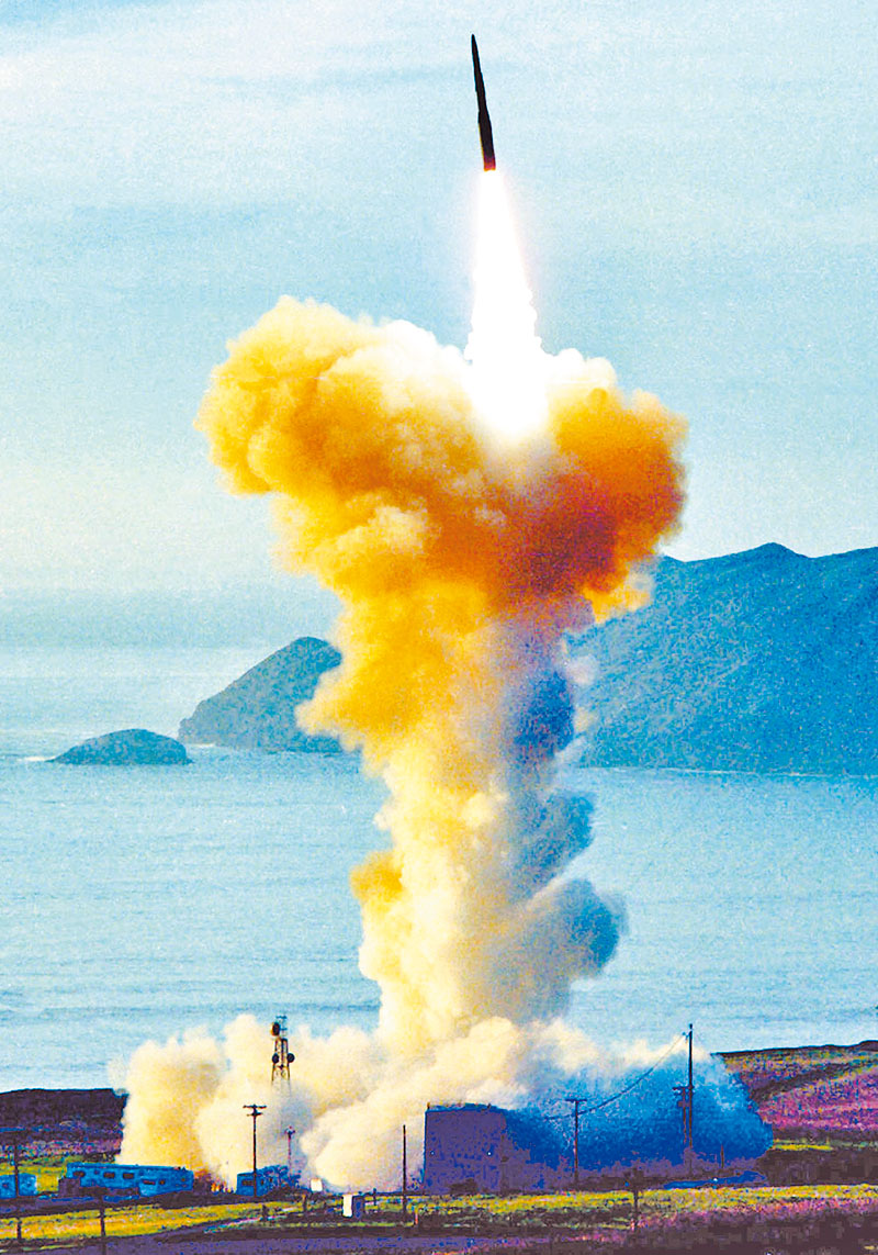 美國陸基洲際彈道飛彈──義勇兵三型飛彈。(取自美國空軍官網)