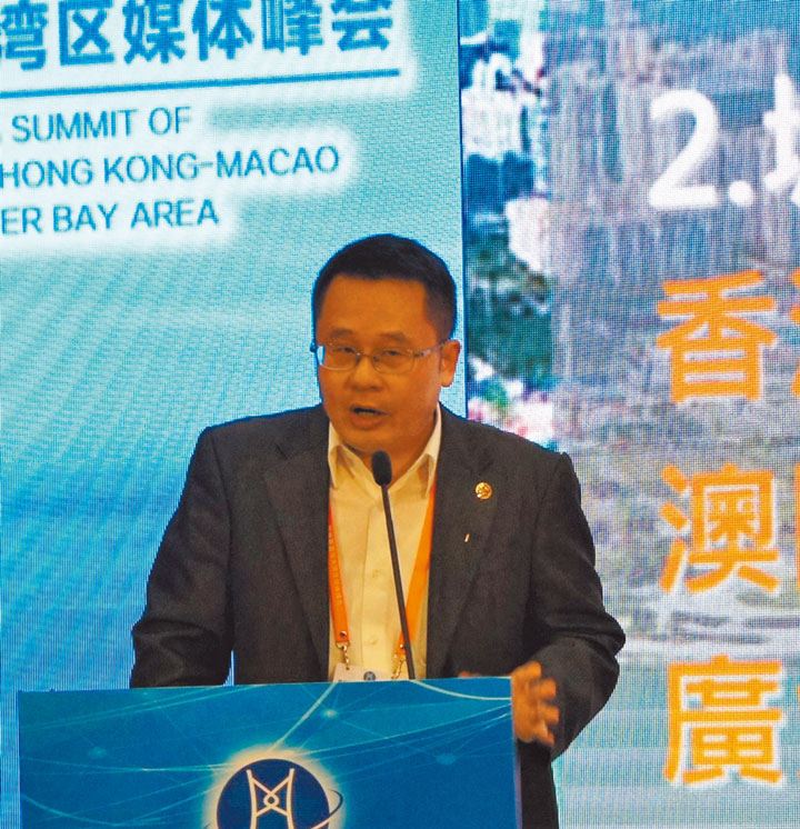 旺旺中時媒體集團副總裁王綽中。(記者葉文義攝)