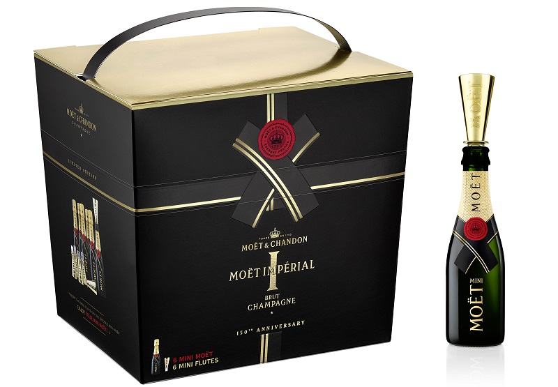 台灣與全球同步推出限量「Moët Impérial 150週年 Mini Moët紀念禮盒組」
