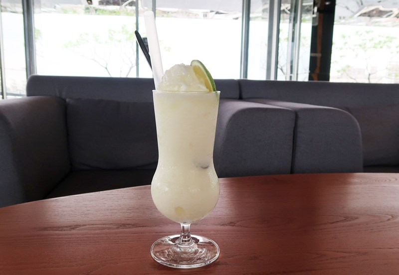 嘉楠風華酒店檸檬冰沙,口味獨特。(廖素慧攝)