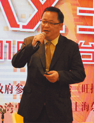 上海津味實業(85度C)總經理朱世銘。(記者葉文義攝)