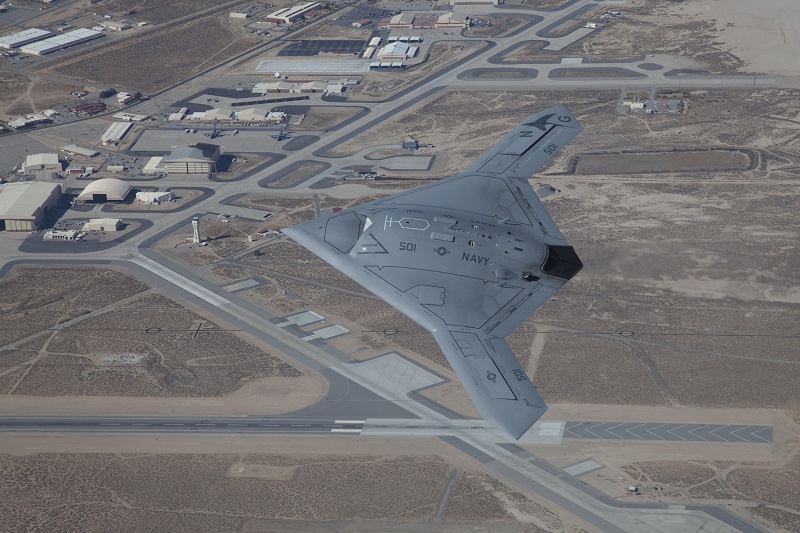 美軍X-47B無人機。(取自美國空軍網站)