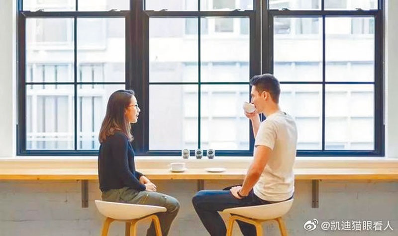 ▲代相親服務可提供人設和形象訂製,一次600元人幣,服務時間約2小時。(取自新浪微博@凱迪貓眼看人)