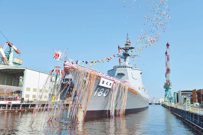 7月17日,日本摩耶級護衛艦2號艦在橫濱下水。(取自日本海上自衛隊官網)