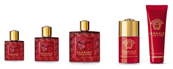 VERSACE愛神.火焰男性淡香精 30 mlNT$1,850 / 50 ml NT$2,500 / 100 ml NT$3,250/體香膏 75ml NT$1,050/沐浴精 250ml NT$1,300
