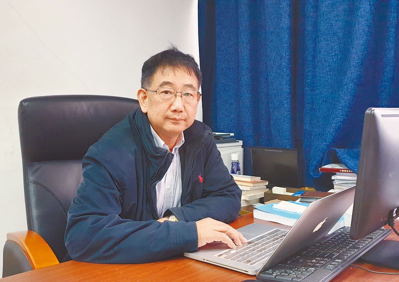 華東師範大學兩岸交流與區域發展研究所執行所長包承柯。(記者藍孝威攝)