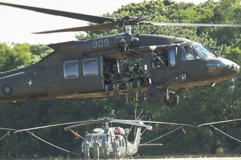 UH-60M具有良好裝載能力與機動性。(黃子明攝)
