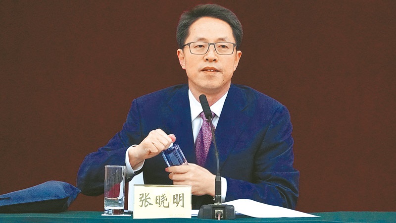 大陸國務院港澳辦主任張曉明。(中新社資料照片)
