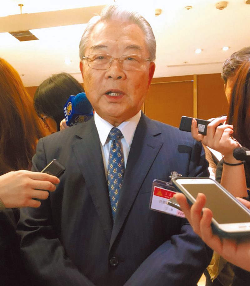 三三會理事長許勝雄表示,資金哪來不重要,重要的是對台灣經濟創造多少能量。 (記者李澍攝)