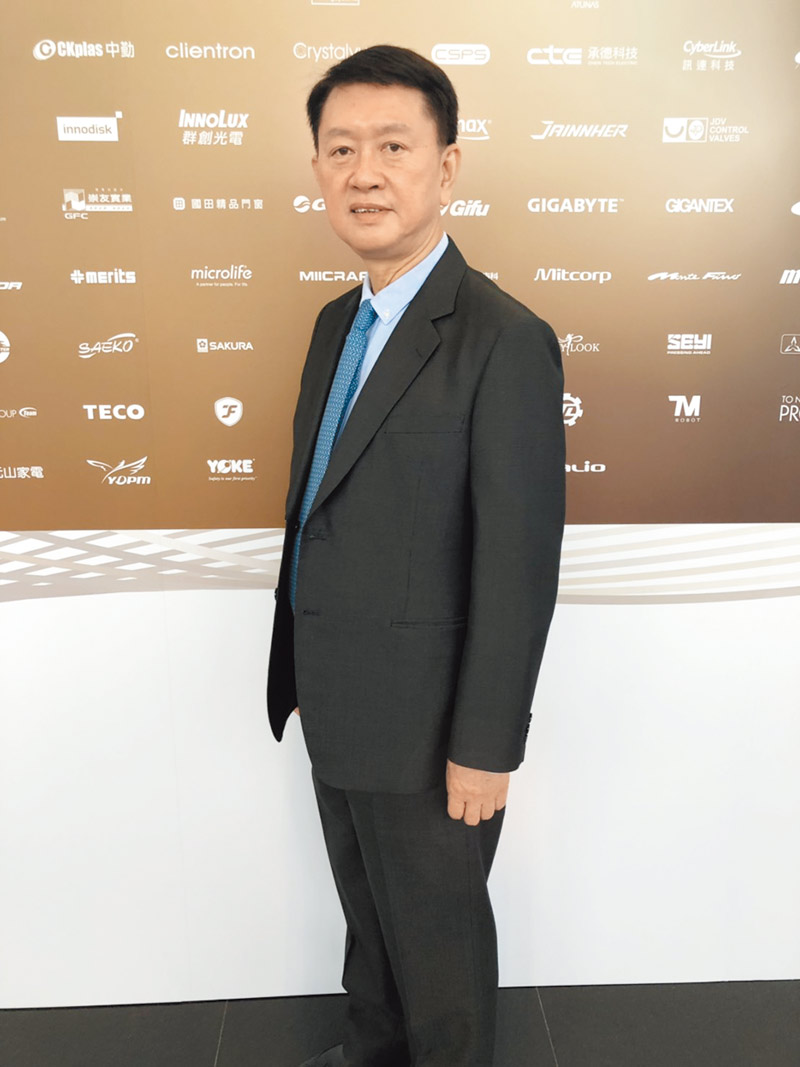 中勤實業股份有限公司董事長陳延方。(記者林汪靜攝)