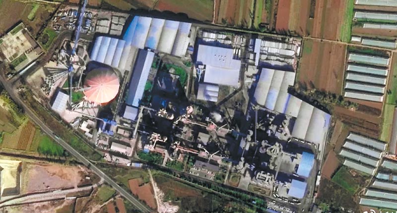 「吉林一號」高分02型號衛星回傳遙感影像──陝西雲楊鎮局部放大圖。(取自微博@長光衛星)