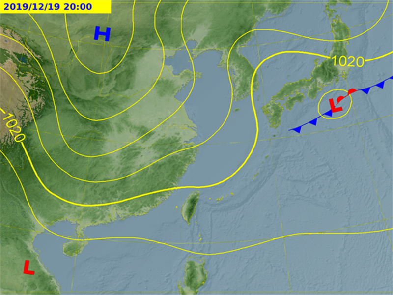 周四東北季風將掠過北台灣。(氣象局提供)
