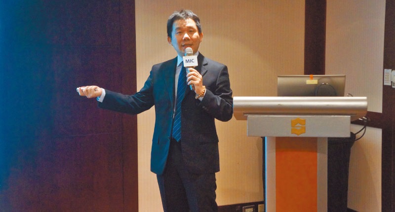 ▲資策會產業情報研究所資深產業分析師兼研究總監李建勳。(記者林汪靜攝)