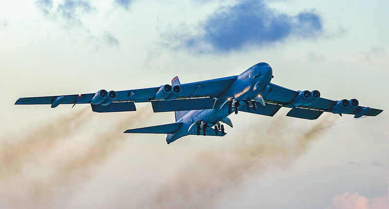 美軍B-52H轟炸機。(取自美國國防部官網)