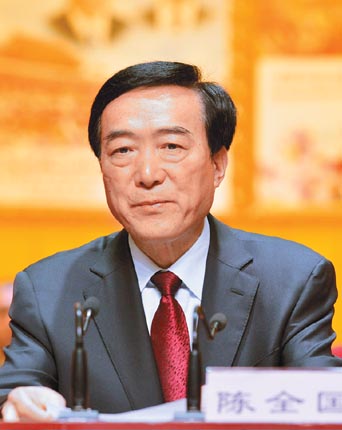 新疆黨委書記陳全國,被視為習家軍,任期可能維持較長時間。(中新社資料照片)