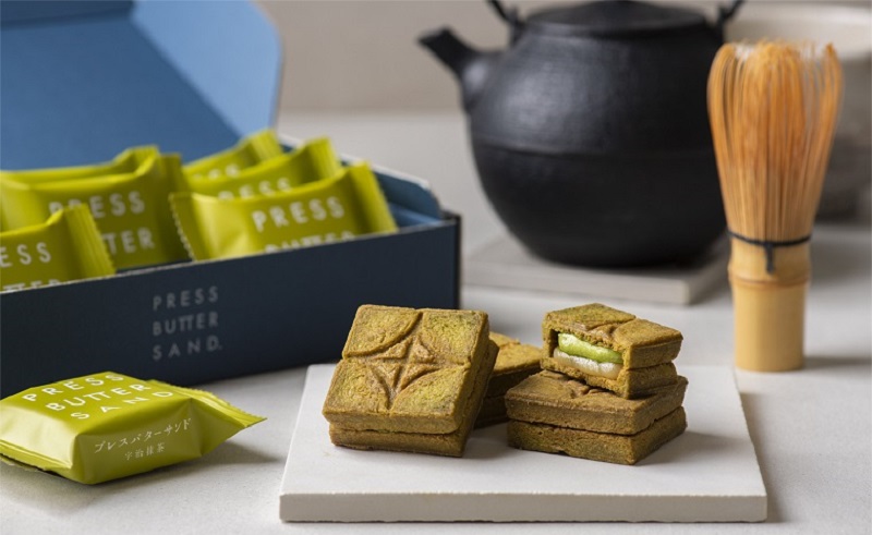 PRESS BUTTER SAND宇治抹茶口味1月17日至2月16日快閃新光三越A11(圖片提供:BAKE lnc.)
