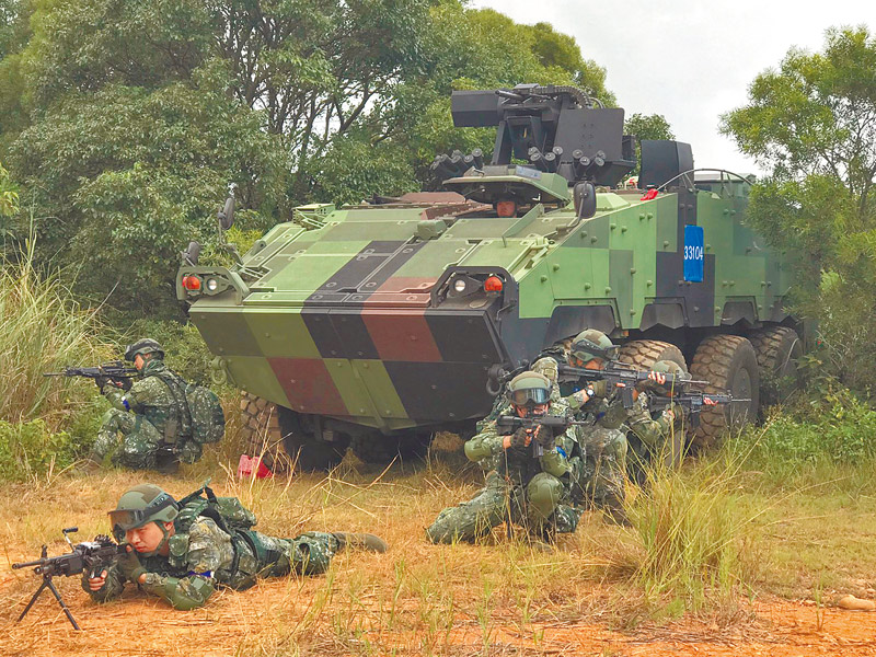 ▲陸軍年度聯兵旅對抗「長青操演」。(本報系資料照片)