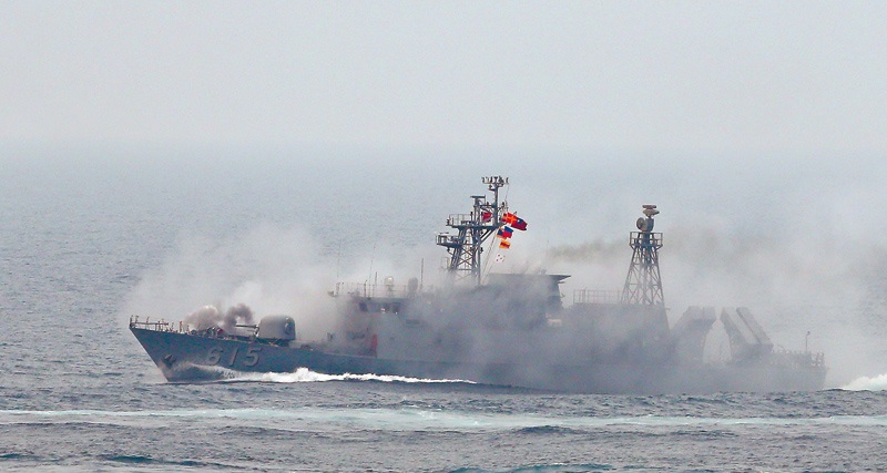 國軍錦江級巡邏艦「昌江艦」。(本報系資料照片)