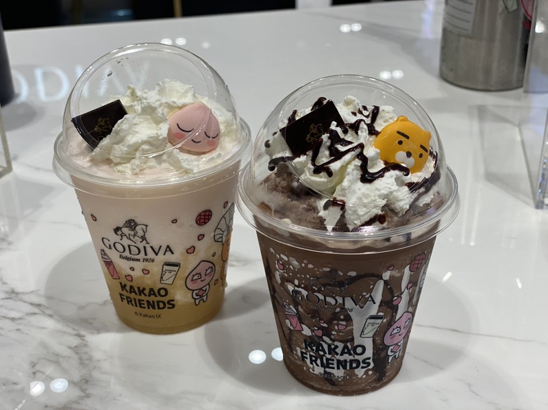 【季節新品-白桃茉莉凍飲;黑巧克力凍飲】