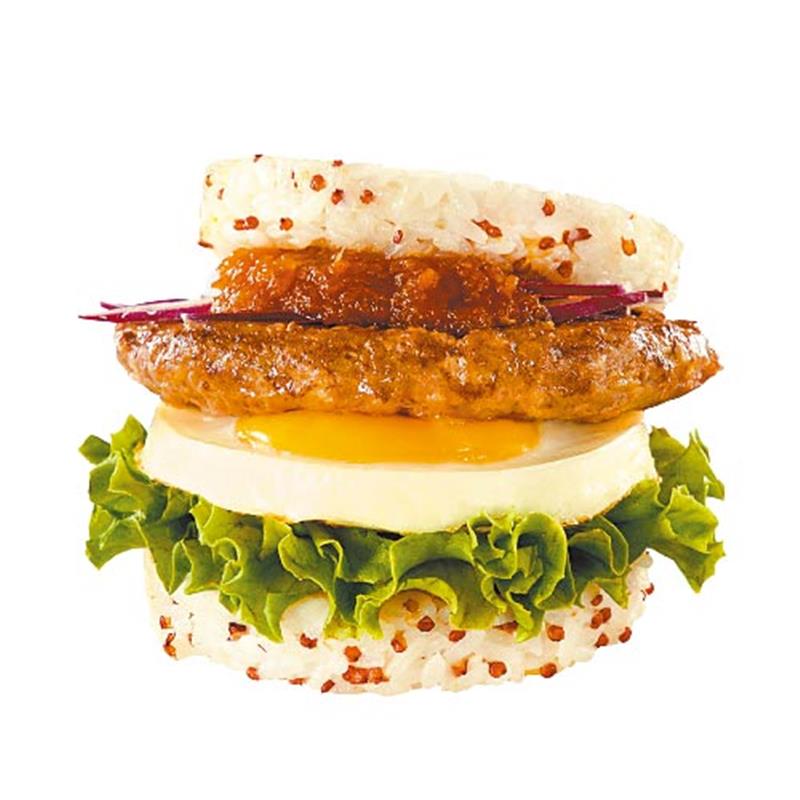 摩斯漢堡藜麥元氣牛肉珍珠堡,8月6日至8月8日限時88元。(摩斯提供)