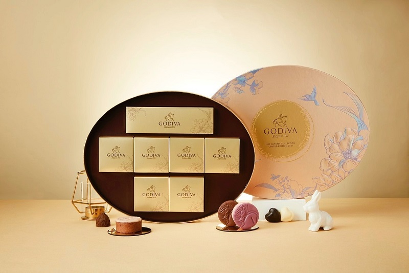 中秋節巧克力禮盒10顆裝 NT$2,380 (GODIVA提供)