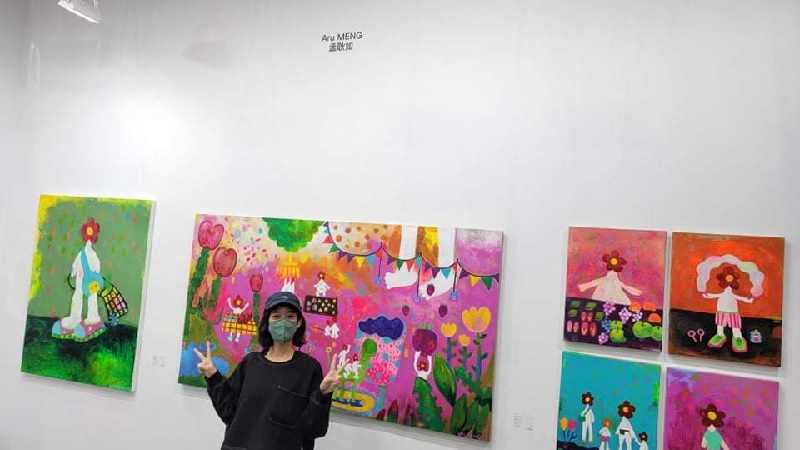 金牌主持人黃子佼的老婆孟耿如,首度參與ART TAIPEI