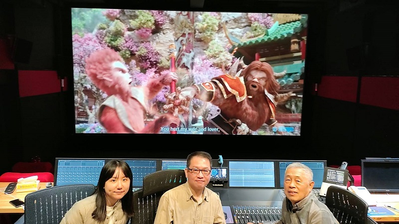 預計於2022年上映之「孫行者傳」動畫長片已進入後製錄音階段,圖為音效大師杜篤之