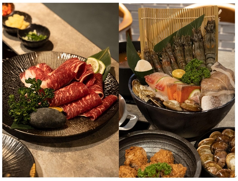 開幕慶第二重禮,肉盤卷/海鮮卷二選一。(圖 / 福波石頭火鍋提供)