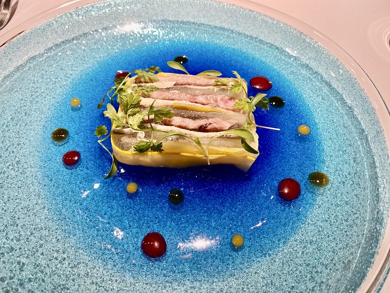 炙烤翼板肉|醋漬鯷魚|溫燉日本韭蔥|佩德羅希梅內斯酒醋