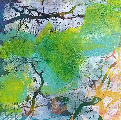 看樹不是樹 2023 壓克力畫布 50×50cm(李慧倩 提供)